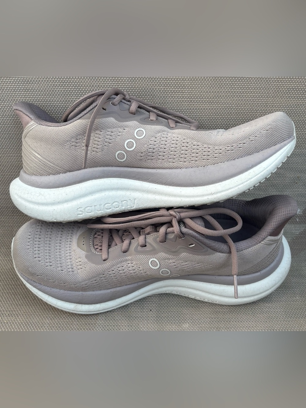 Saucony Women's Athletic Sneakers Taupe with White Midsole